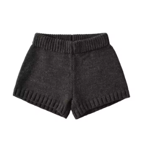 KEYANKETIAN 2025 New Women's Solid color Knit Shorts Street style Hot sweet Slim Sheath Hot Shorts Casual Woolen Straight Pants